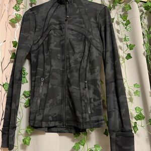 lululemon athletica Black Camouflage Utility Jacket